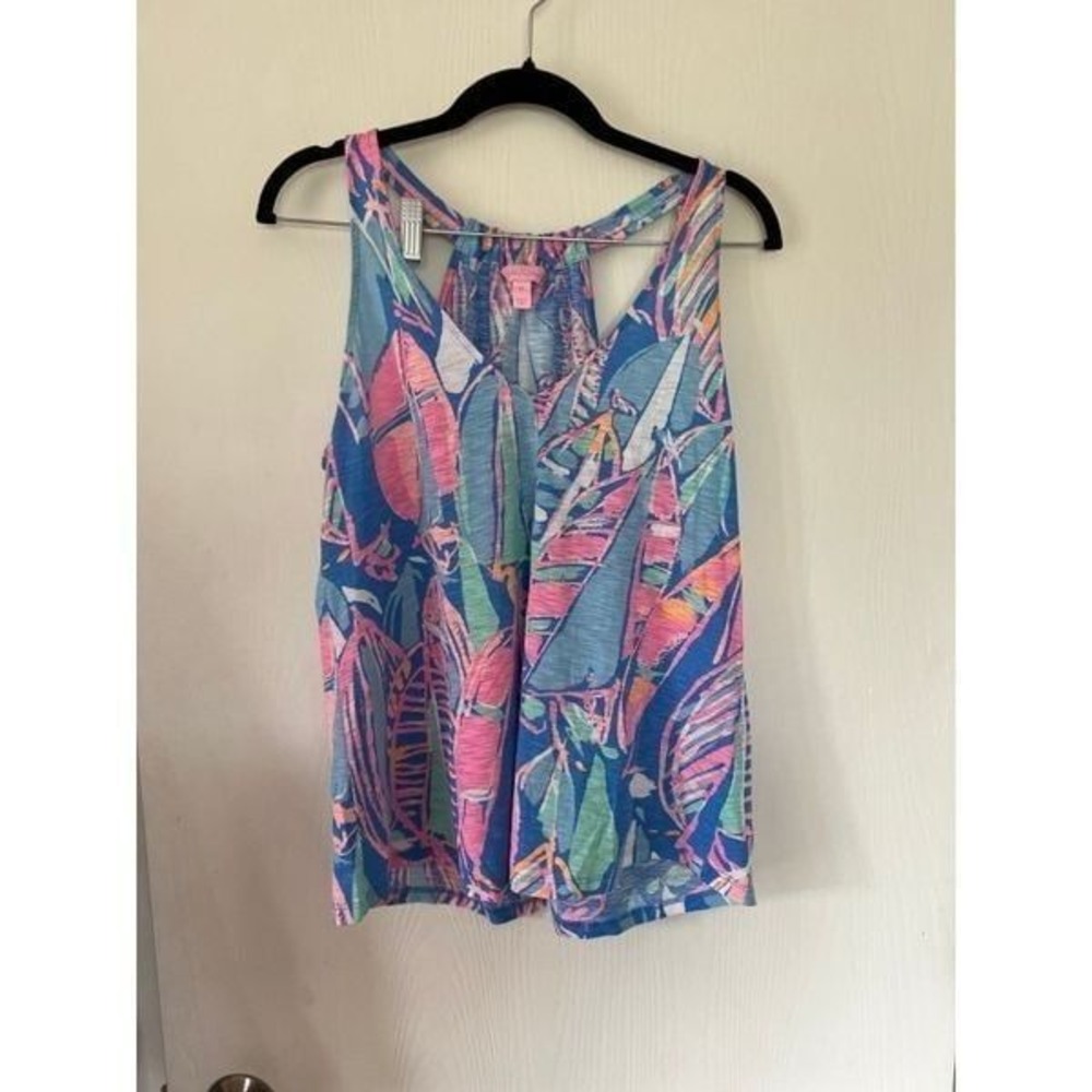 Lilly Pulitzer A Line‎ Knit Sail Boat tank top medium